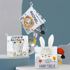 Baby Animal Cloth Book Early Learning Montessori Toy