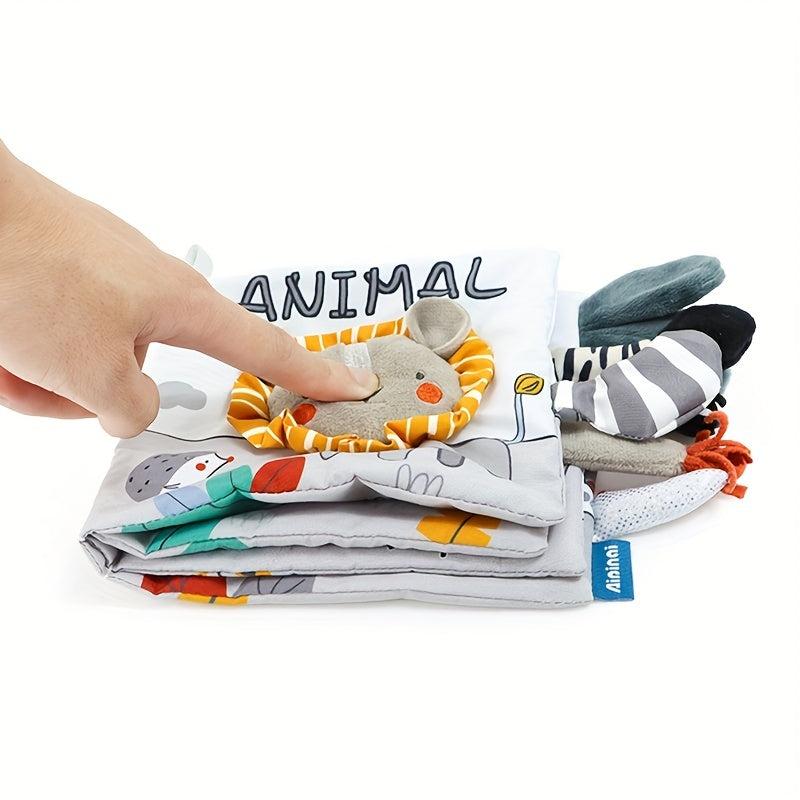 Baby Animal Cloth Book Early Learning Montessori Toy