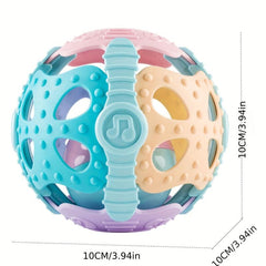 Baby Rattle Ball Montessori Teething Travel Toy for Infants Toddlers
