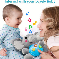 Baby Elephant Musical Toy Infant Stuff Newborn Toys Random Button