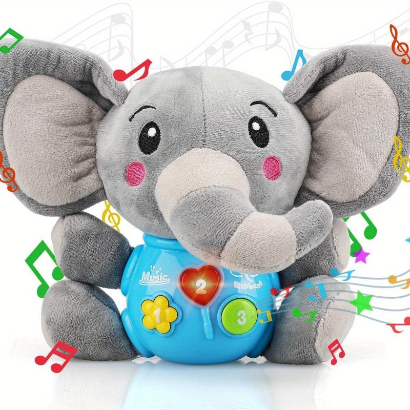 Baby Elephant Musical Toy Infant Stuff Newborn Toys Random Button