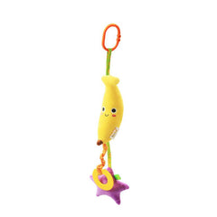 Plush Fruit Pull Bell Baby Stroller Pendant Toy