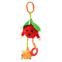 Plush Fruit Pull Bell Baby Stroller Pendant Toy