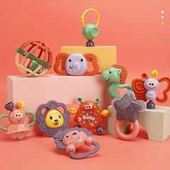 Baby Hand Grab Tooth Glue Rattle - Random