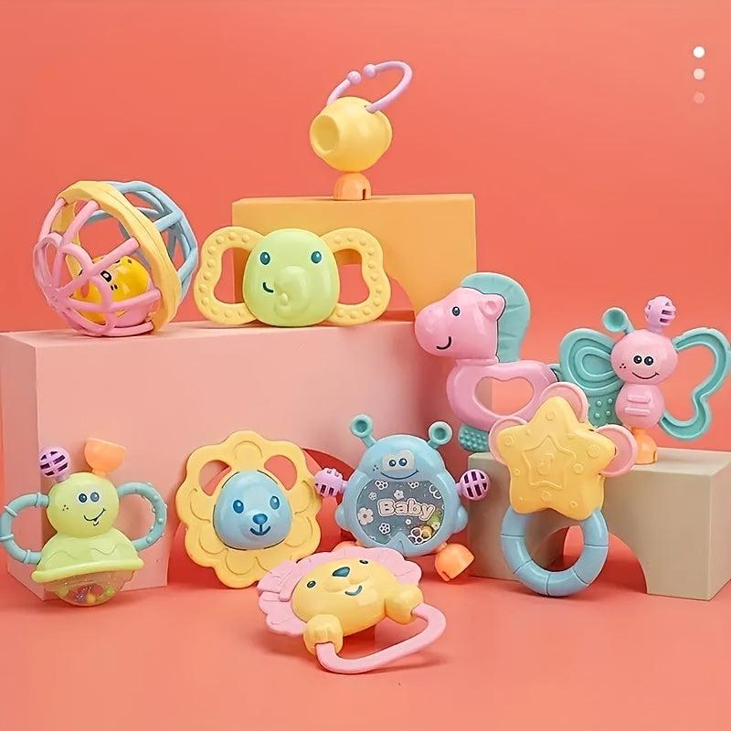 Baby Hand Grab Tooth Glue Rattle - Random