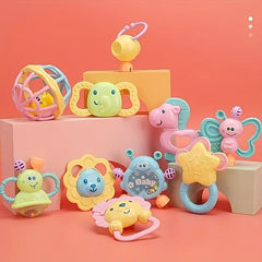 Baby Hand Grab Tooth Glue Rattle - Random
