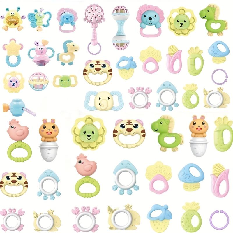 Baby Hand Grab Tooth Glue Rattle - Random