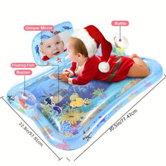 Tummy Time Water Mat With Mirror Inflatable Gift Toy