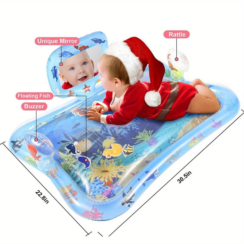 Tummy Time Water Mat With Mirror Inflatable Gift Toy
