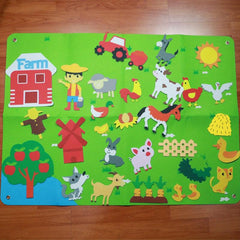 Felt Board Set for Kids, Collage Making Toy for Hand Flexibility