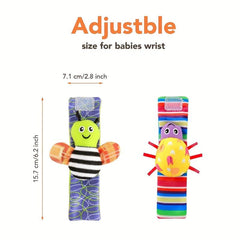 Baby Tambourine Wrist&Socks Toy - Learning & Teething Fun
