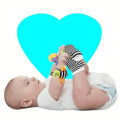 Baby Tambourine Wrist&Socks Toy - Learning & Teething Fun