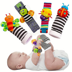 Baby Tambourine Wrist&Socks Toy - Learning & Teething Fun
