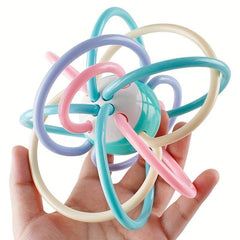 Baby Hand Grab Ball Soft Glue Puzzle Teething Training Christmas Gift