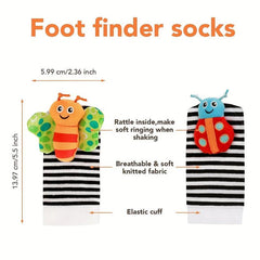 Baby Rattle Socks 3-12 Months Learning Toy