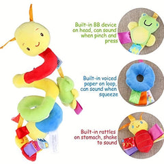 Baby Hanging Rattles Toys Soft Mobiles Stroller Crib Spiral Toy