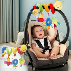 Baby Hanging Rattles Toys Soft Mobiles Stroller Crib Spiral Toy