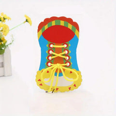 Paper Lacing Shoes Toy for Shoelace Tying Fun