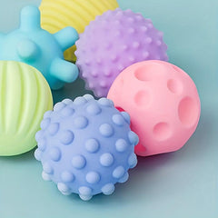 6pcs Sensory Toys Massage Ball Set Soft Rubber Hand Holding Ball