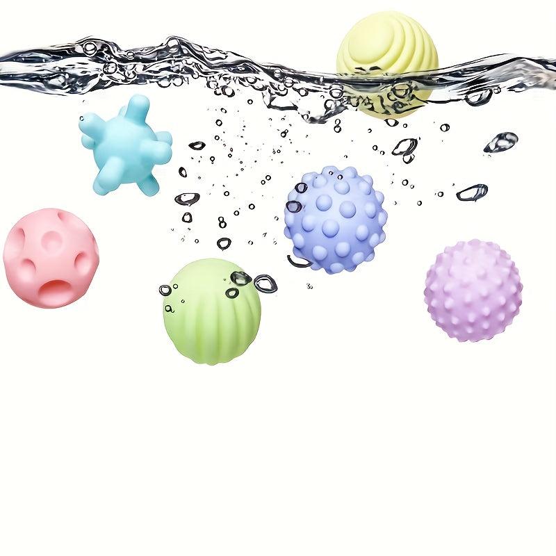 6pcs Sensory Toys Massage Ball Set Soft Rubber Hand Holding Ball