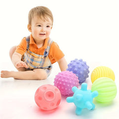 6pcs Sensory Toys Massage Ball Set Soft Rubber Hand Holding Ball