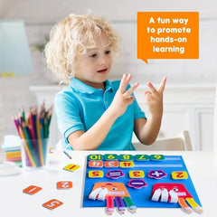 Counting Felt Board For Toddlers Preschool Math Games Montessori Counting Toy