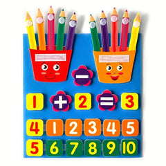 Counting Felt Board For Toddlers Preschool Math Games Montessori Counting Toy