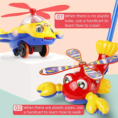 Kids' Aircraft Learning Walker Toy for Walking and Pushing