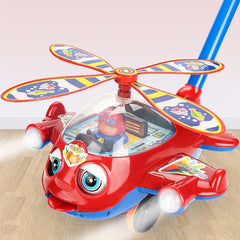 Kids' Aircraft Learning Walker Toy for Walking and Pushing