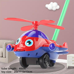 Kids' Aircraft Learning Walker Toy for Walking and Pushing