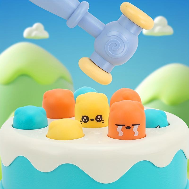 Cake Whack a Mole Game Console Kids Toy Early Education Baby Knocking Game