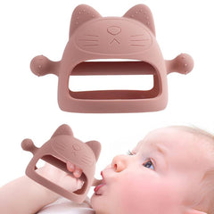 DDEMSMOE Silicone Baby Teether BPA Anti Drop Mitten Teething Toy