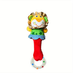 Soothing Educational Plush Toy Bed Bell Baby Toy Hand Rattle