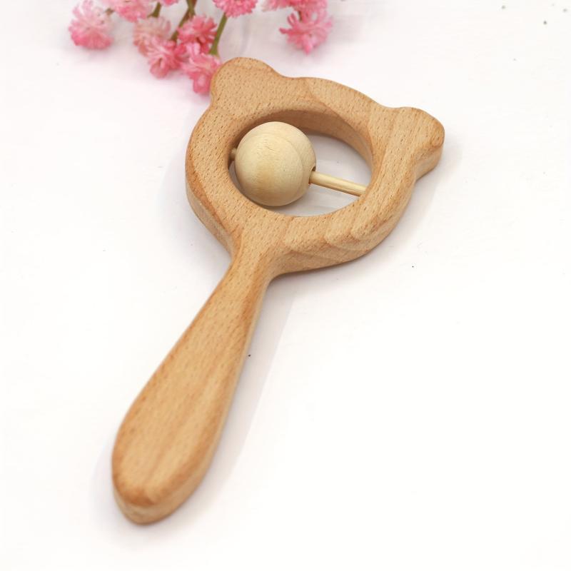 Wooden Toy for Baby Infants, Stroller Toy for Boys and Girls, 0-12 Months