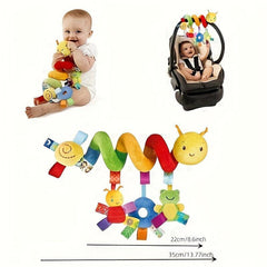Baby Spiral Hanging Rattles Doll Colorful Cartoon Animal Bed Bell Pendant
