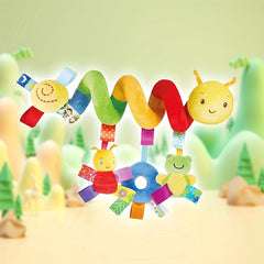 Baby Spiral Hanging Rattles Doll Colorful Cartoon Animal Bed Bell Pendant