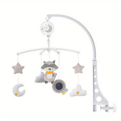 Baby Crib Mobile Night Light Music Rattle