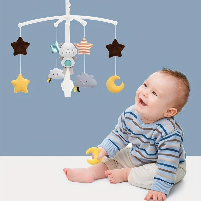 Baby Crib Mobile Night Light Music Rattle