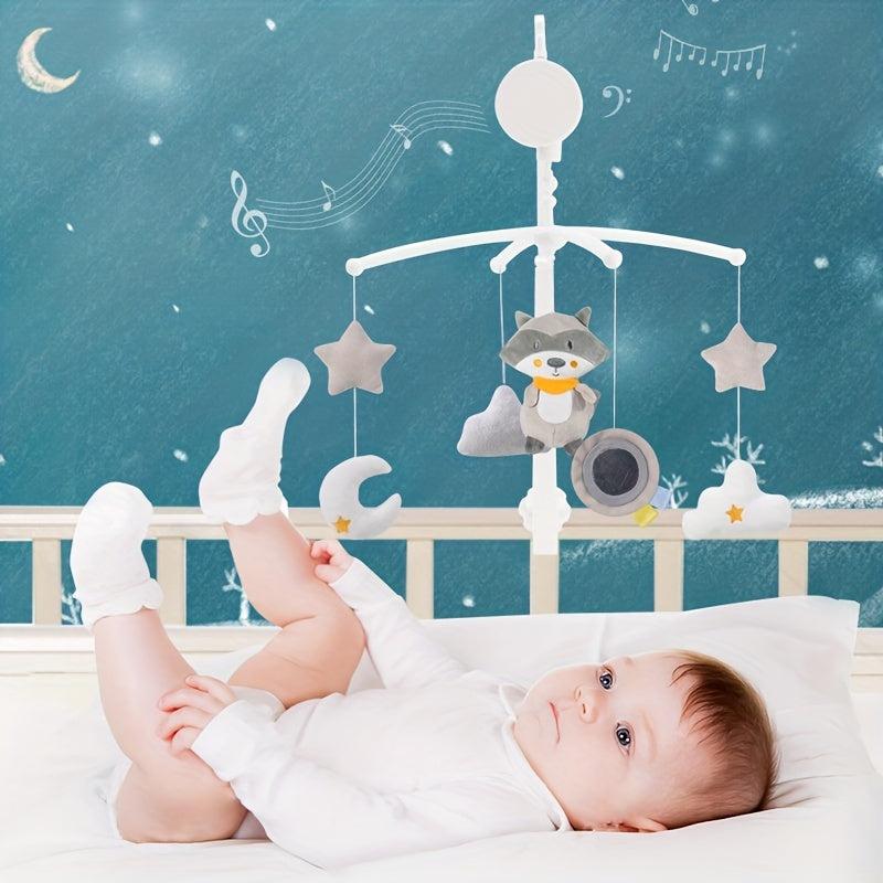 Baby Crib Mobile Night Light Music Rattle