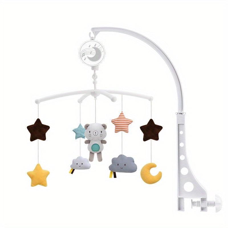 Baby Crib Mobile Night Light Music Rattle