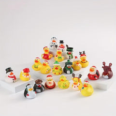 6pcs Rubber Ducks & Bath Toys Variety Pack for Christmas Parties & Goodie Bags