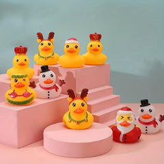 6pcs Rubber Ducks & Bath Toys Variety Pack for Christmas Parties & Goodie Bags