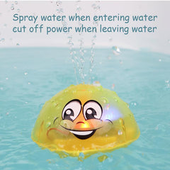 Spray Toys Baby Bath Toys Floating Sensing Water Spray Soft LED Lights