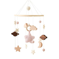 Cloud Rattles Crib Mobiles Bell Musical Box for Newborn