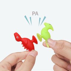 16 Pcs Kids Bath Toys Silicone Cup Dinosaur Sensory Travel Toys Gift