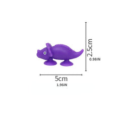 16 Pcs Kids Bath Toys Silicone Cup Dinosaur Sensory Travel Toys Gift