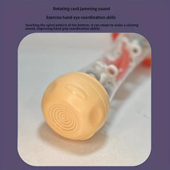Baby Rain Sound Sounding Tube Lion Rattle Drum Whistle Toy