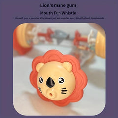 Baby Rain Sound Sounding Tube Lion Rattle Drum Whistle Toy