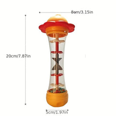 Baby Rain Sound Sounding Tube Lion Rattle Drum Whistle Toy