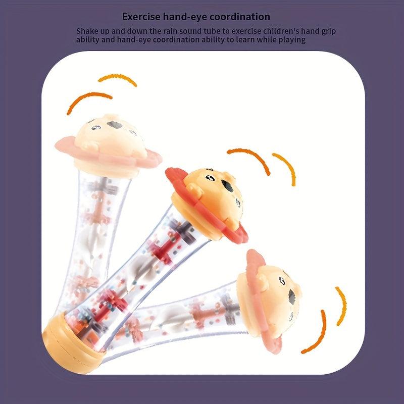 Baby Rain Sound Sounding Tube Lion Rattle Drum Whistle Toy